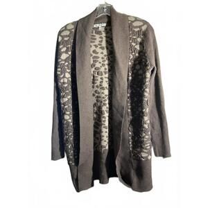 Alberto Makali Wool Blend Textured Cardigan Sweater Size Medium